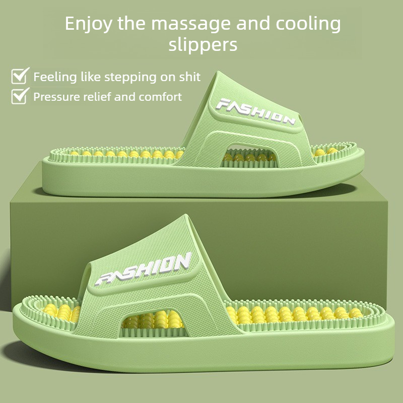 Baby Gate Stairs - Women Men Acupressure Massage Slippers Soft