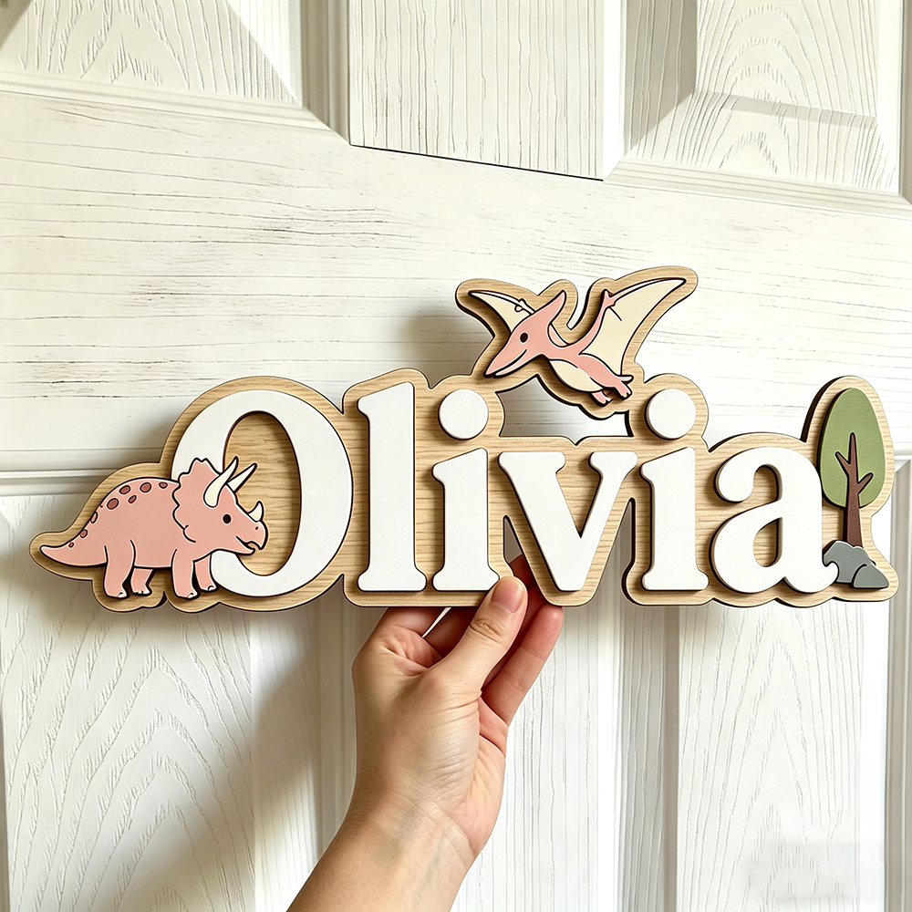 Personalized Dinosaur Name Sig - Baby Gate Stairs บทวิจารณ์และราคา
