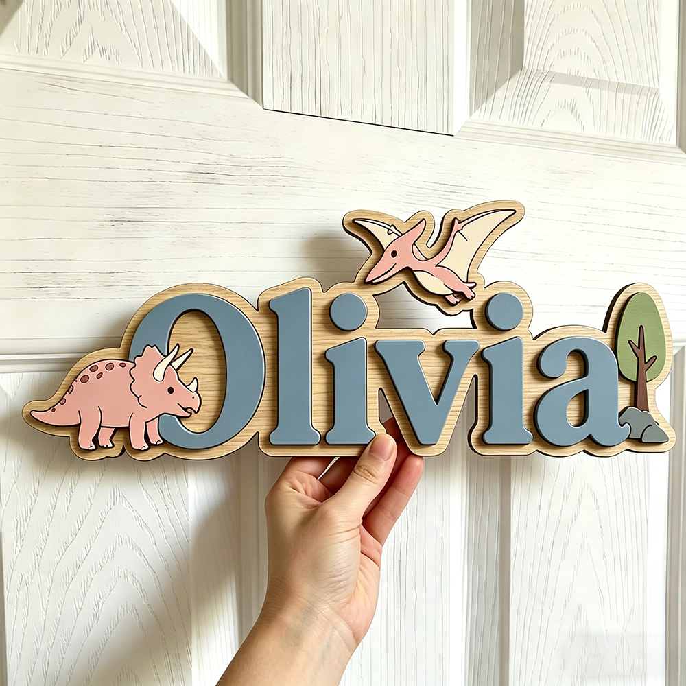 Personalized Dinosaur Name Sig - Baby Gate Stairs บทวิจารณ์และราคา