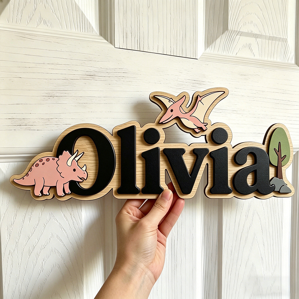 Personalized Dinosaur Name Sig - Baby Gate Stairs บทวิจารณ์และราคา