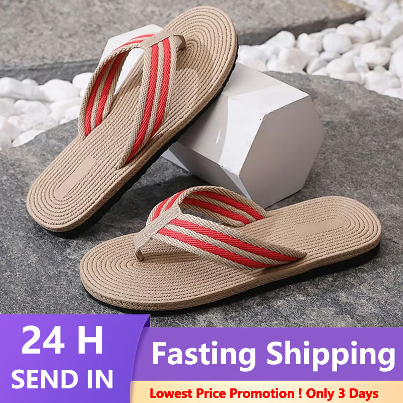Summer Men Flip Flops Flat San - Baby Gate Stairs บทวิจารณ์และราคา