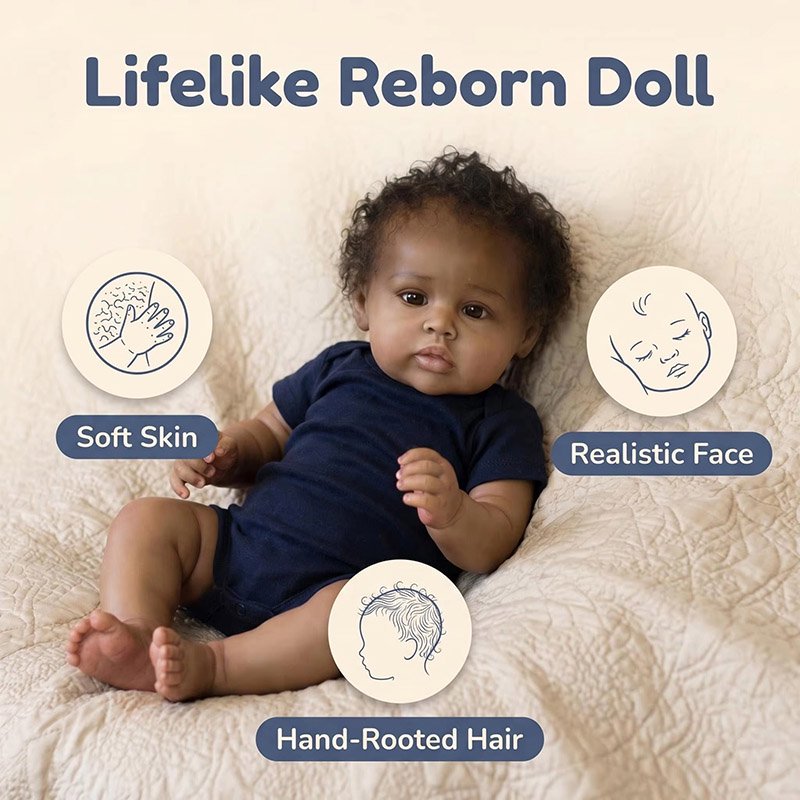 48cm Soft Silicone Vinyl Reube - Baby Products For Curly Hair บทวิจารณ์และราคา