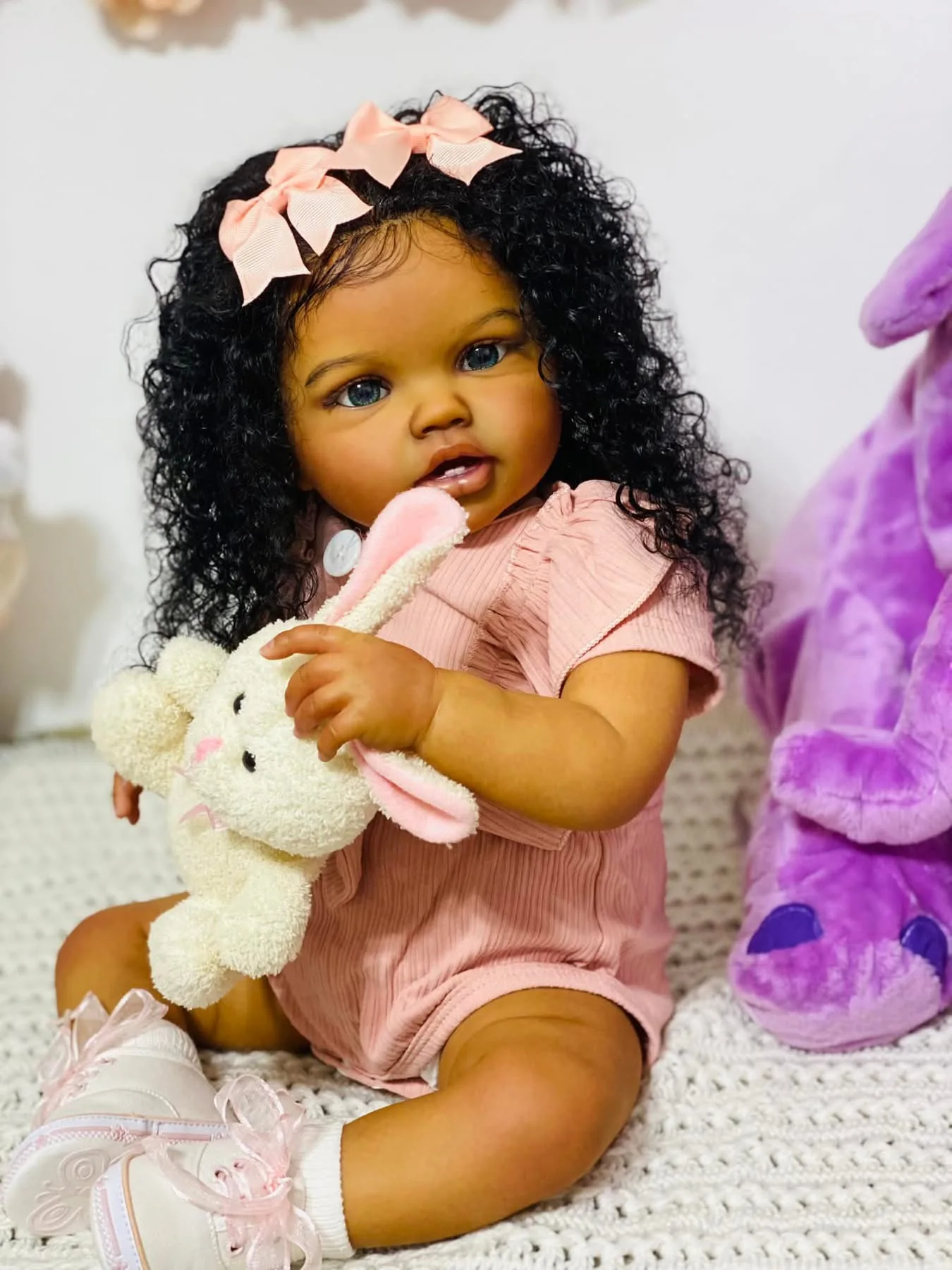 24Inch Reborn Baby Toddler Lot - Baby Products For Curly Hair บทวิจารณ์และราคา