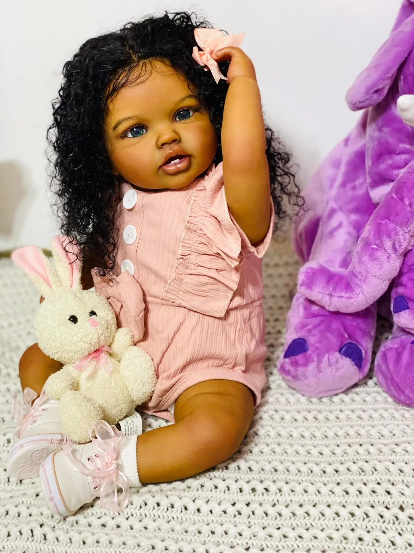 24Inch Reborn Baby Toddler Lot - Baby Products For Curly Hair บทวิจารณ์และราคา