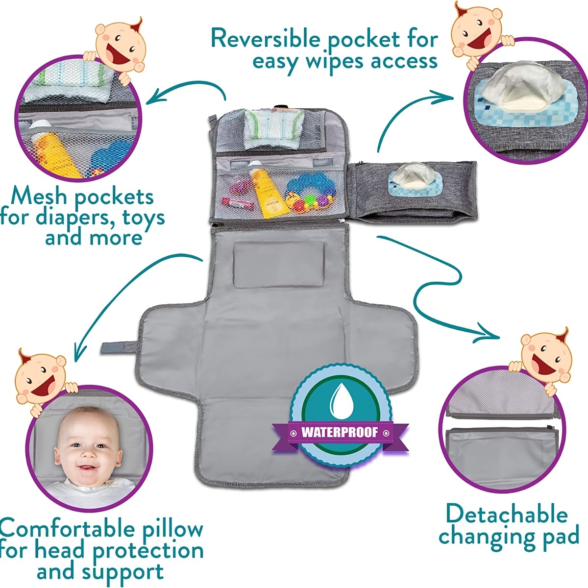 The Ultimate Baby Changing Mat - Diaper Changing Mat บทวิจารณ์และราคา