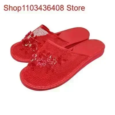 Women Stylish  Floral Slippers - Baby Gate Stairs บทวิจารณ์และราคา