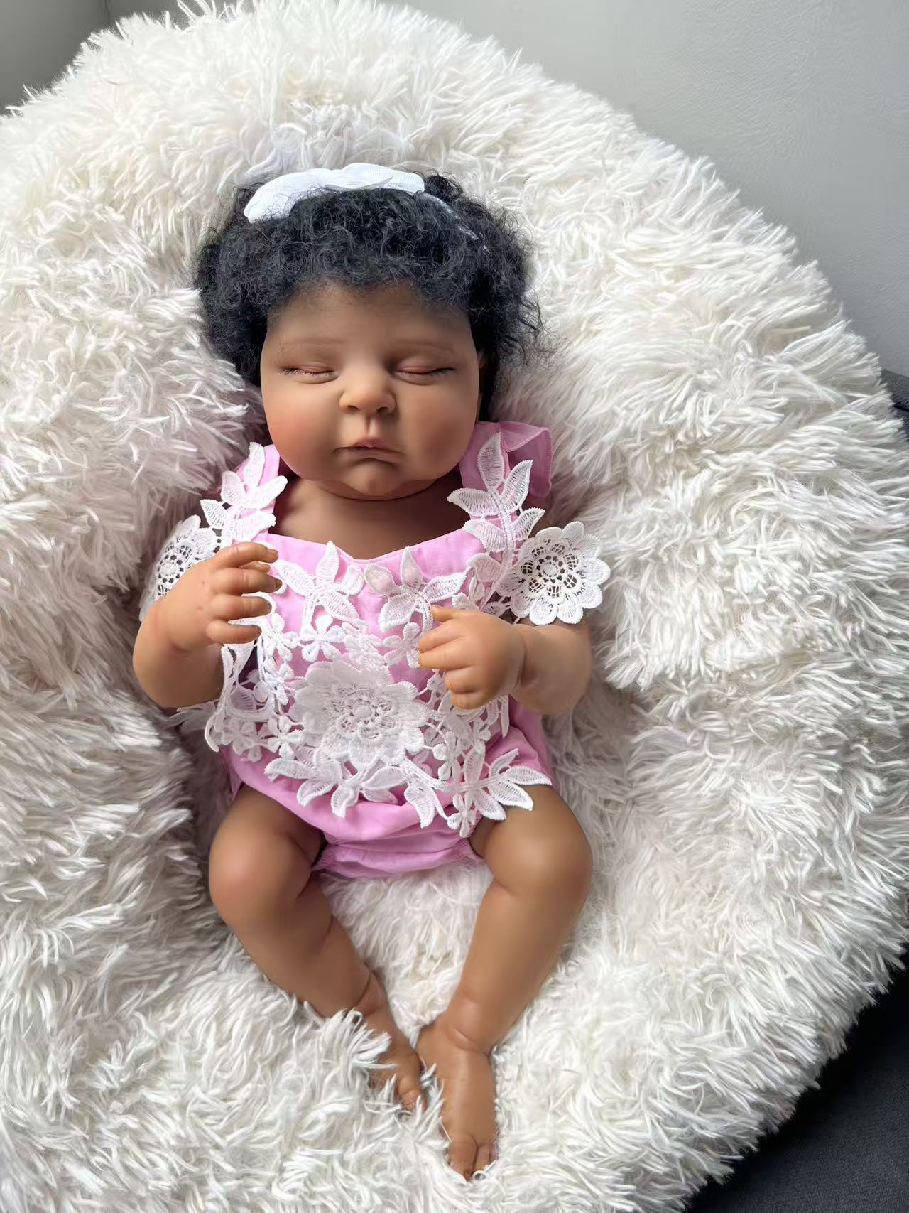 48CM Reborn Peaches Silicone B - Baby Products For Curly Hair บทวิจารณ์และราคา