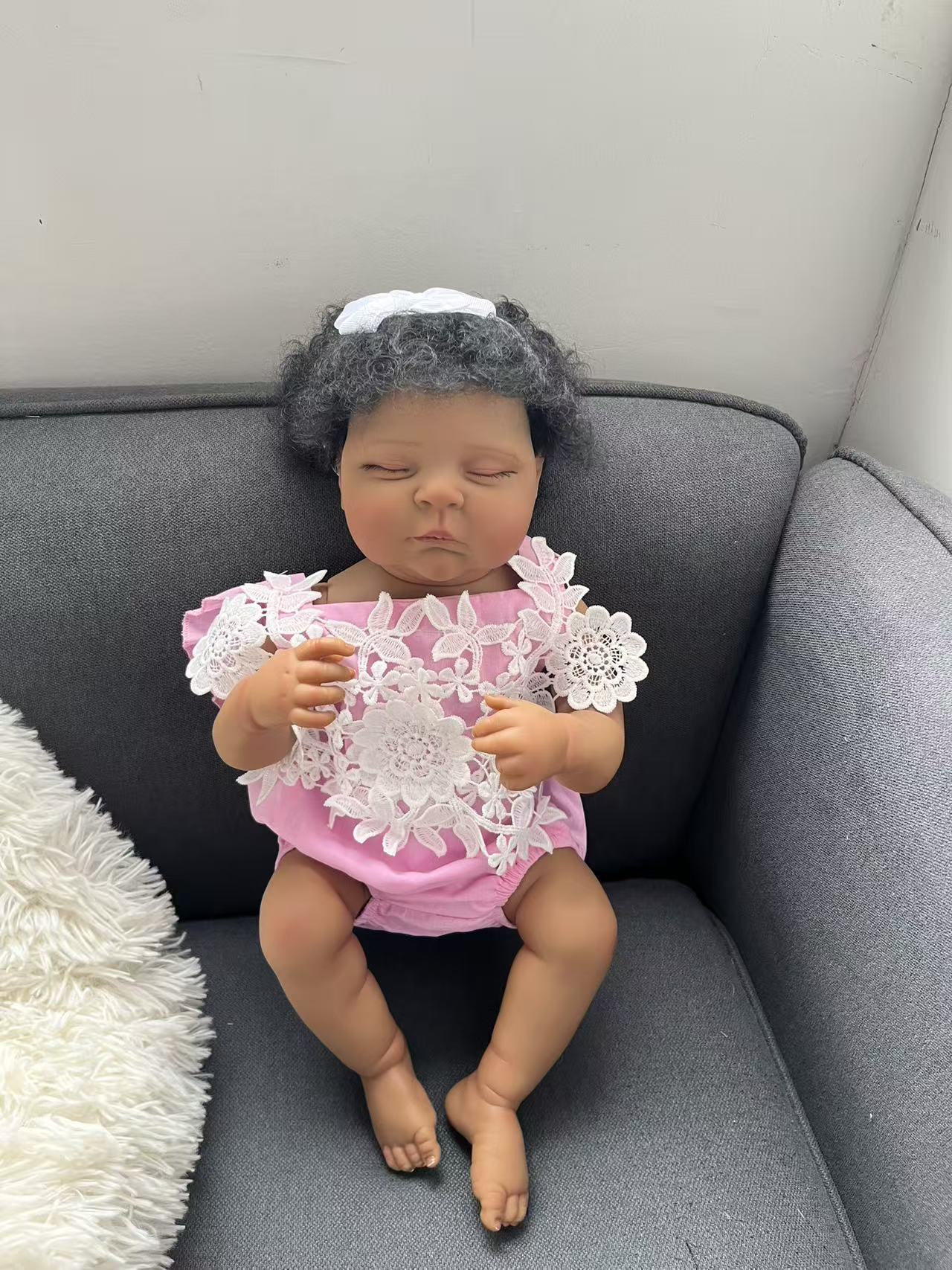 48CM Reborn Peaches Silicone B - Baby Products For Curly Hair บทวิจารณ์และราคา