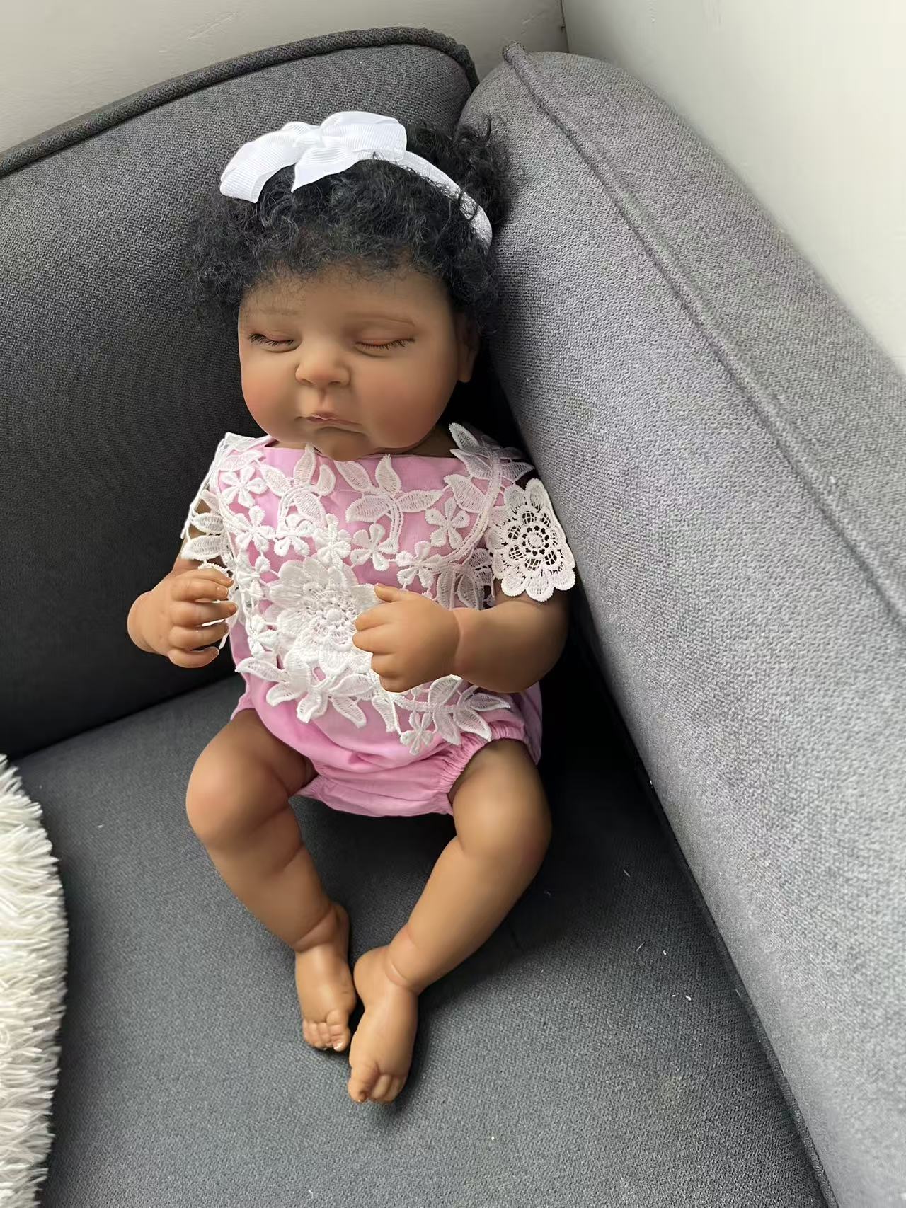 48CM Reborn Peaches Silicone B - Baby Products For Curly Hair บทวิจารณ์และราคา